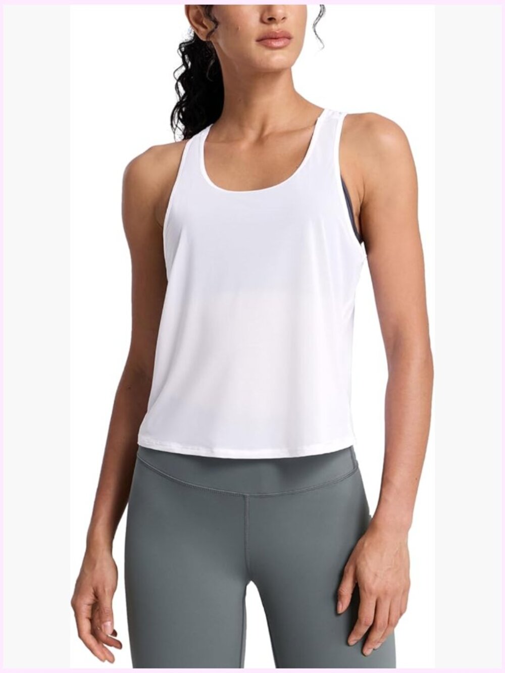 Mesh Workout Tank Top - Sheer Scoop Neck Sleeveless Cover Up Racerback